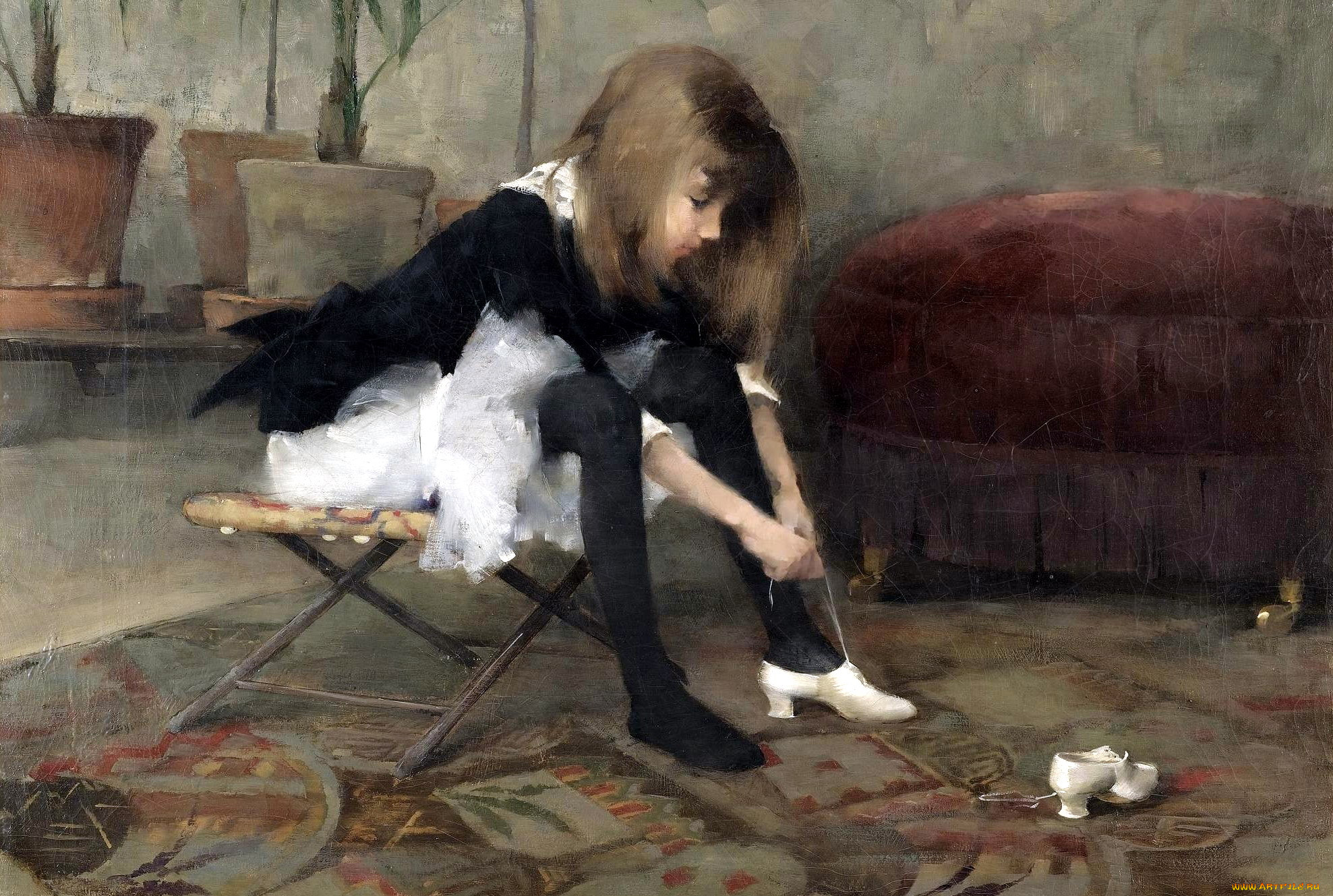 helene schjerfbeck - dancing shoes, , , , , 